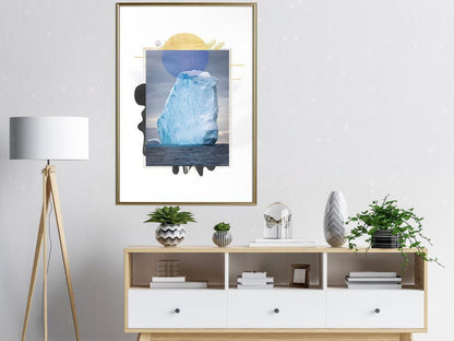 Winter Design Framed Artwork - Tip of the Iceberg-artwork for wall with acrylic glass protection