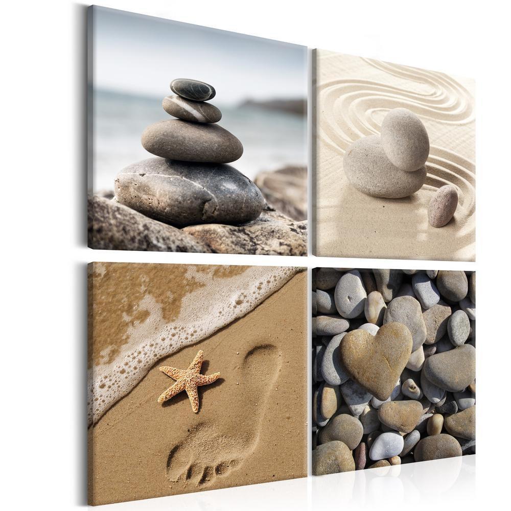 Canvas Print - Marine Quartet-ArtfulPrivacy-Wall Art Collection