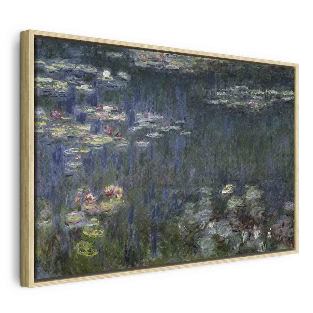 Canvas Print - Waterlilies: Green Reflections (Claude Monet)