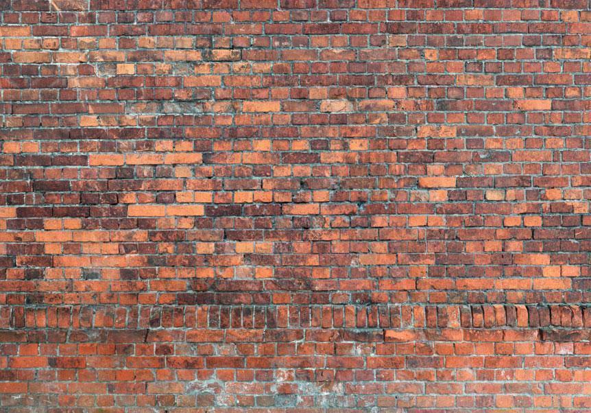 Wall Mural - Vintage Wall (Red Brick)-Wall Murals-ArtfulPrivacy