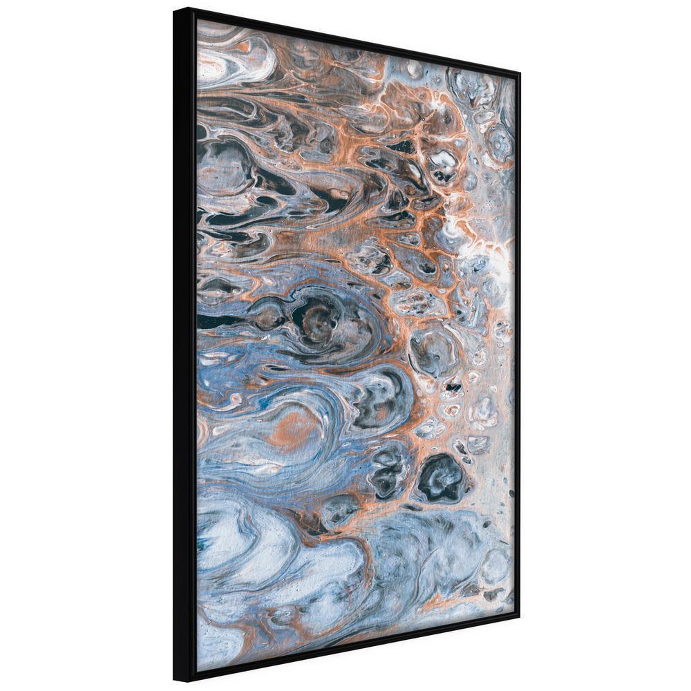 Abstract Poster Frame - Surface of the Unknown Planet III-artwork for wall with acrylic glass protection