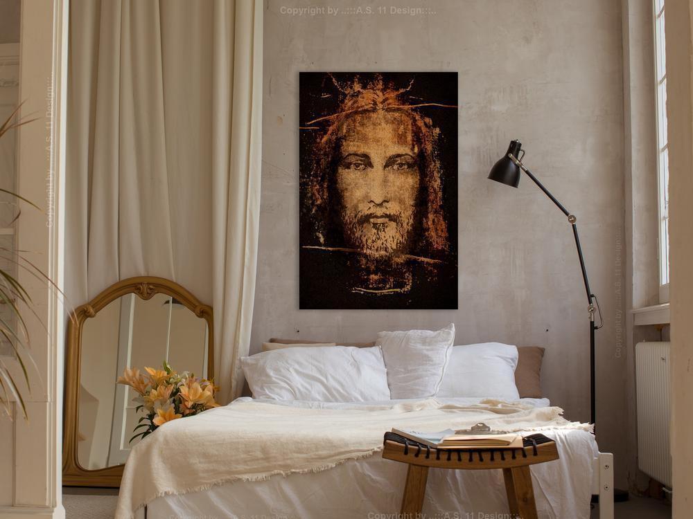 Canvas Print - Shroud of Turin (1 Part) Vertical-ArtfulPrivacy-Wall Art Collection