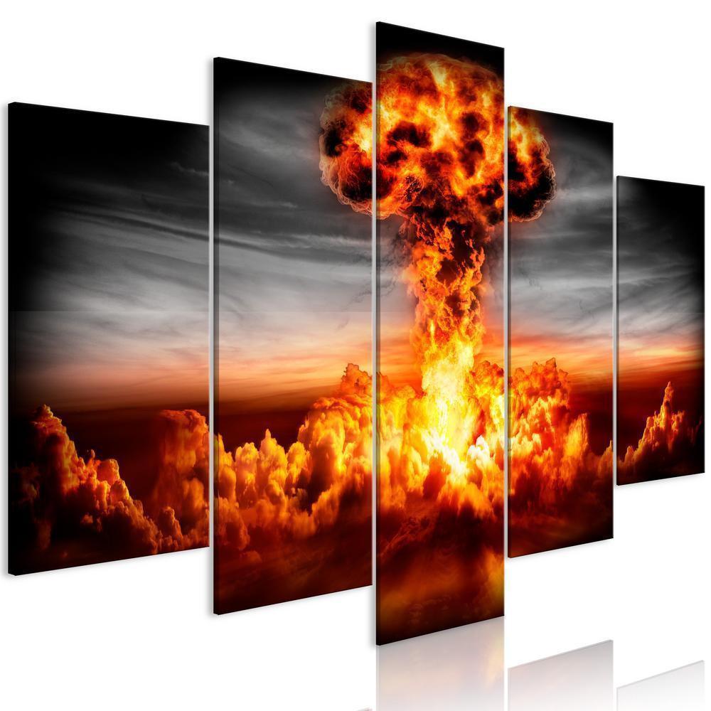 Canvas Print - Explosion (5 Parts) Wide-ArtfulPrivacy-Wall Art Collection