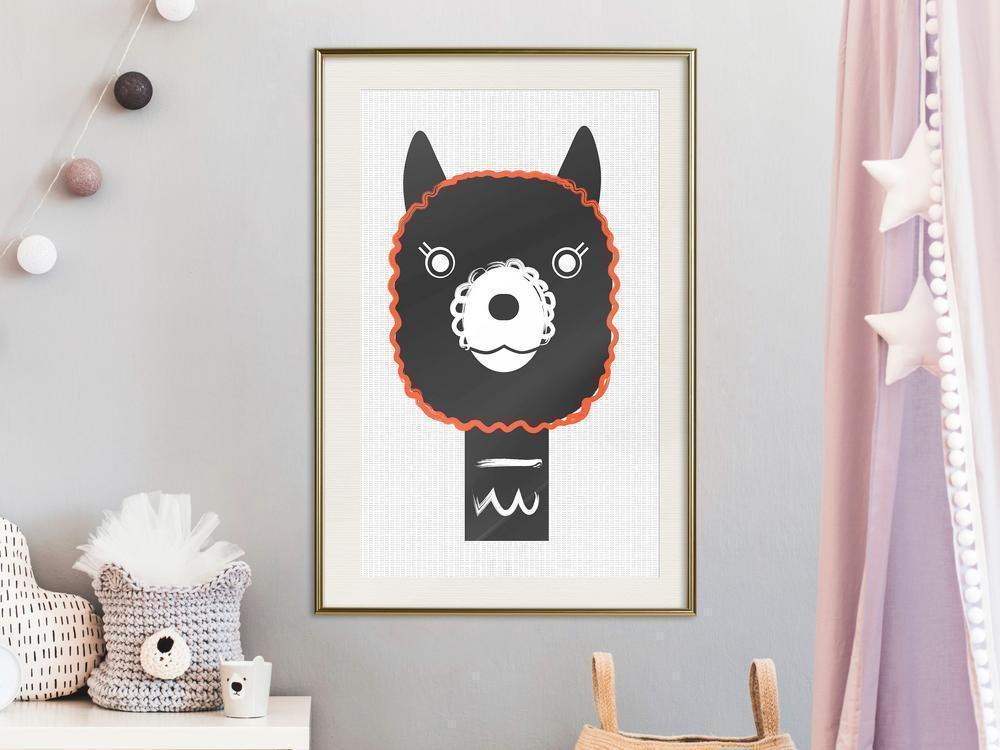 Nursery Room Wall Frame - Cute Smile-artwork for wall with acrylic glass protection