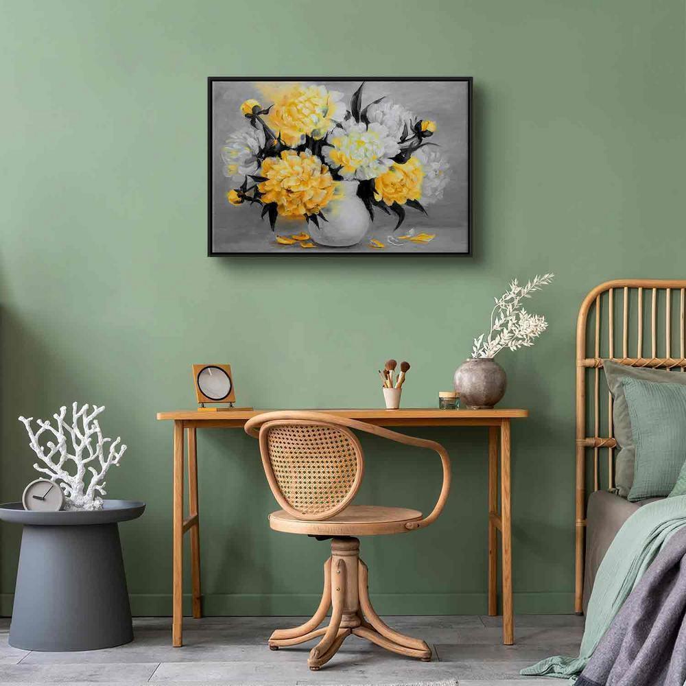 Canvas Print - Fragrant Colours (1 Part) Wide Yellow