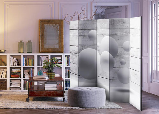 Decorative partition-Room Divider - Balls II-Folding Screen Wall Panel by ArtfulPrivacy