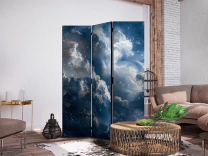 Room Divider - Astronomical Wonders: Clouds and Stars in Harmonious Combination