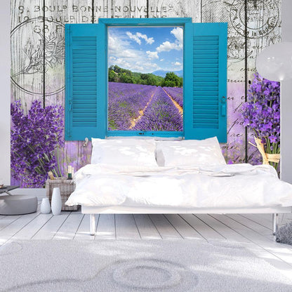 Wall Mural - Lavender Recollection-Wall Murals-ArtfulPrivacy