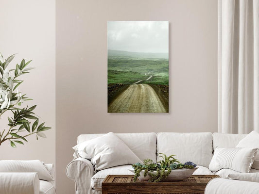 Canvas Print - Road Across the Plains (1 Part) Vertical-ArtfulPrivacy-Wall Art Collection