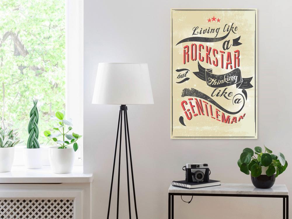 Canvas Print - Rockstar (1 Part) Vertical-ArtfulPrivacy-Wall Art Collection