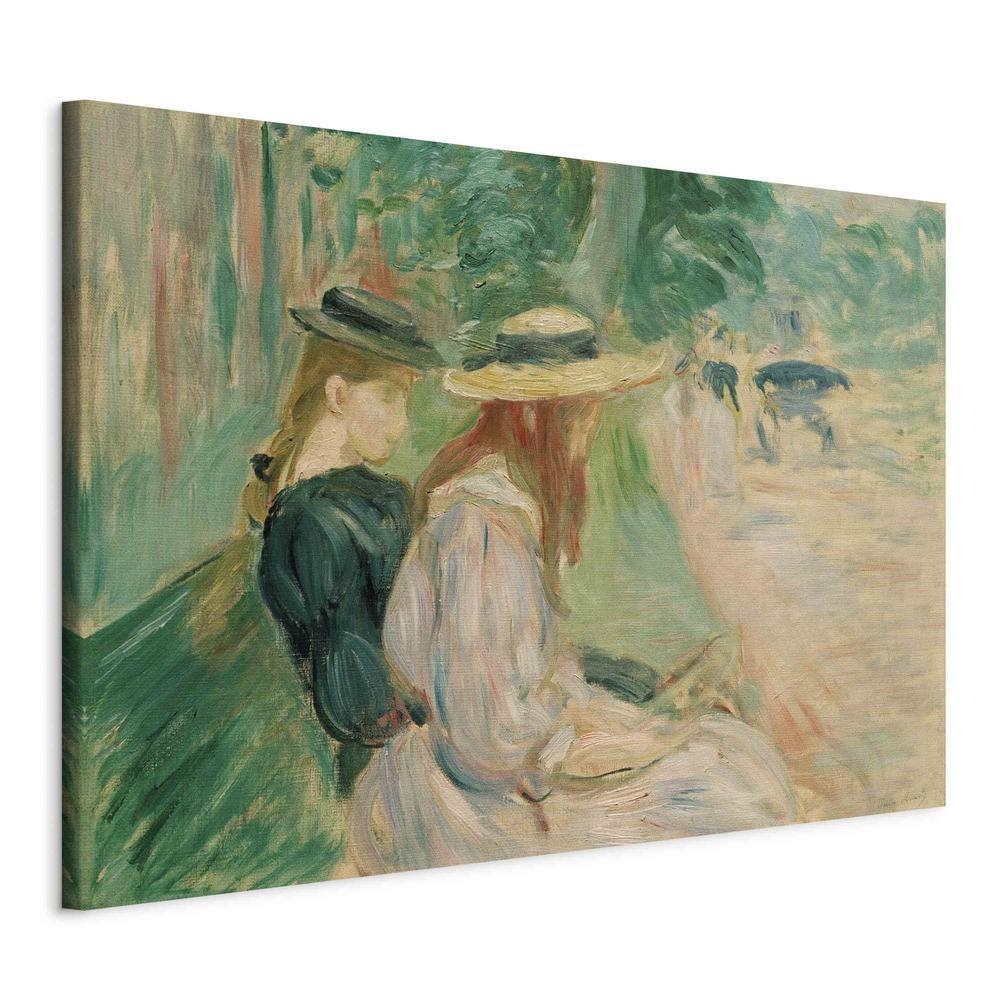 Canvas Print - Sur un banc de Bois de Boulogne (Berthe Morisot)