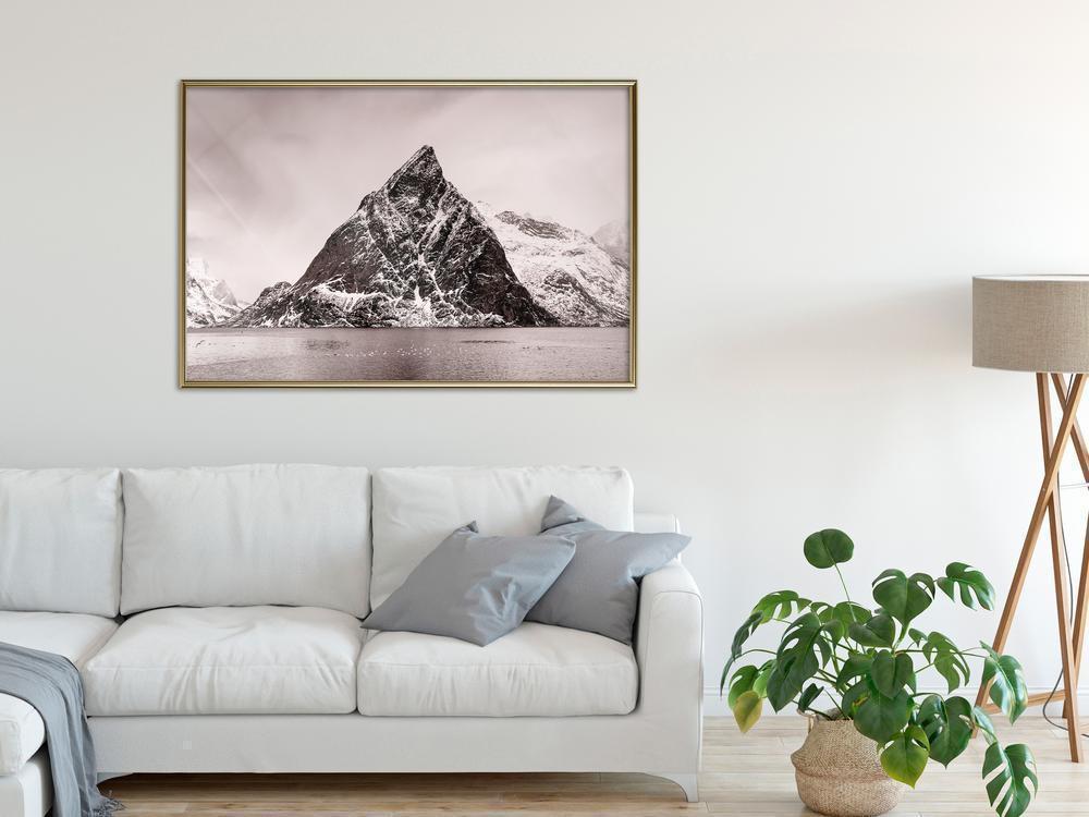 Framed Art - Stark Landscape-artwork for wall with acrylic glass protection