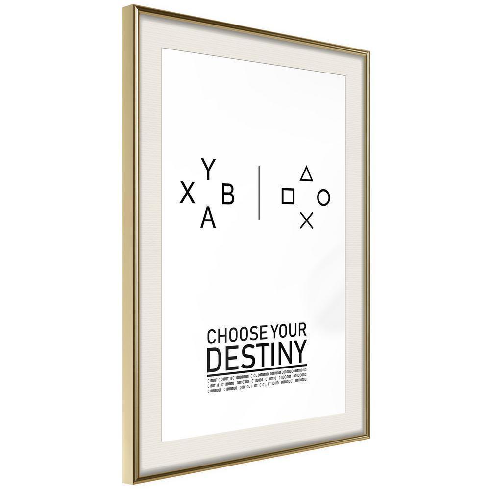 Typography Framed Art Print - Which Team Are You On?-artwork for wall with acrylic glass protection