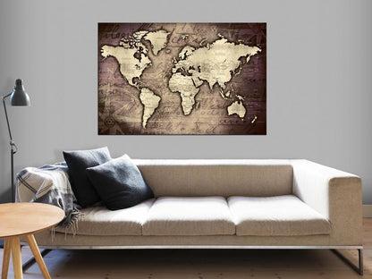 Cork board Canvas with design - Decorative Pinboard - Precious World-ArtfulPrivacy