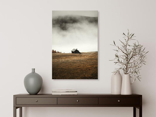 Canvas Print - Asylum in the Mountains (1 Part) Vertical-ArtfulPrivacy-Wall Art Collection