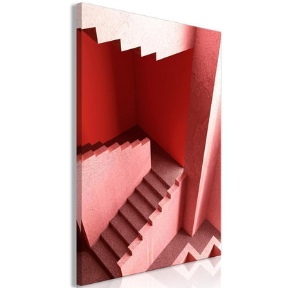Canvas Print - Stairs to Nowhere (1 Part) Vertical-ArtfulPrivacy-Wall Art Collection
