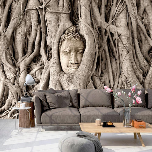 Wall Mural - Buddha's Tree-Wall Murals-ArtfulPrivacy