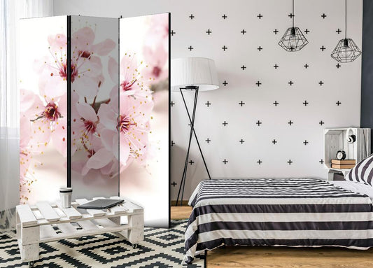 Decorative partition-Room Divider - Cherry Blossom-Folding Screen Wall Panel by ArtfulPrivacy