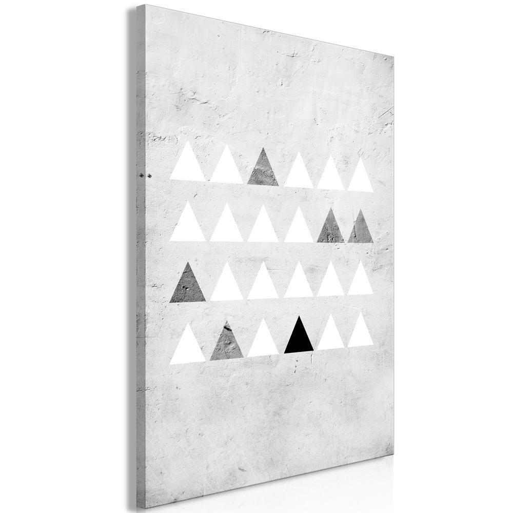 Canvas Print - Grey Forest (1 Part) Vertical-ArtfulPrivacy-Wall Art Collection