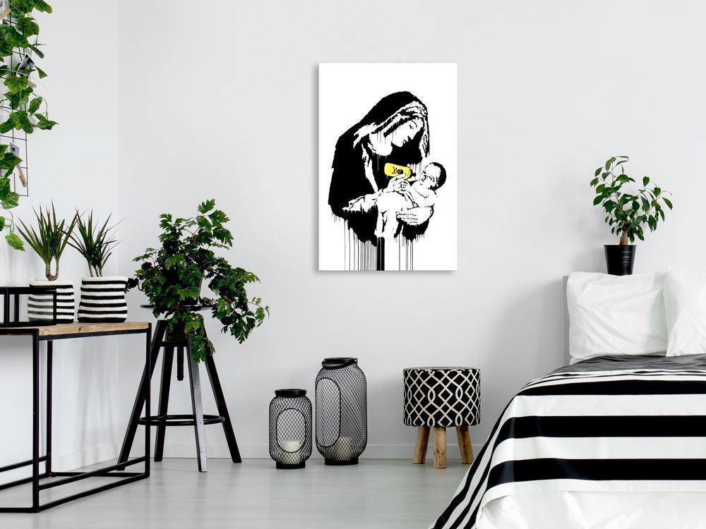 Canvas Print - Nursing Mother (1 Part) Vertical-ArtfulPrivacy-Wall Art Collection