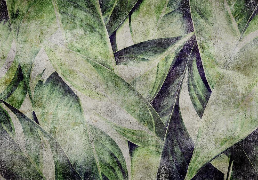 Wall Mural - Industrial Leaves-Wall Murals-ArtfulPrivacy