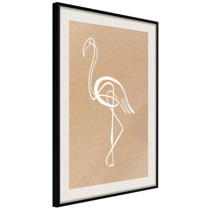 Frame Wall Art - Lonely Bird-artwork for wall with acrylic glass protection