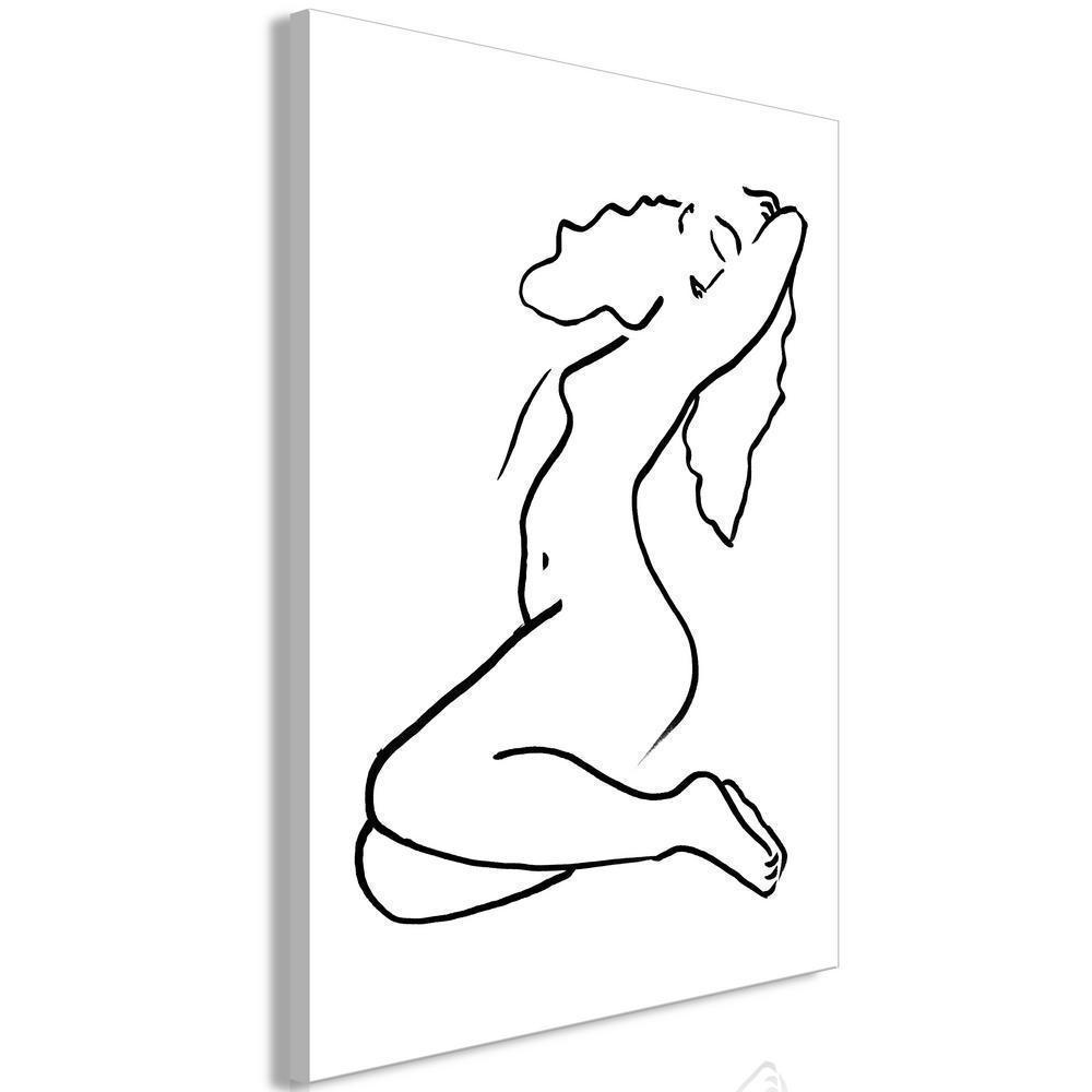 Canvas Print - Dreamy Lady (1 Part) Vertical-ArtfulPrivacy-Wall Art Collection