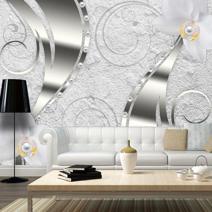 Wall Mural - Flowering abstraction-Wall Murals-ArtfulPrivacy