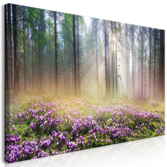 Canvas Print - Purple Meadow (1 Part) Wide-ArtfulPrivacy-Wall Art Collection