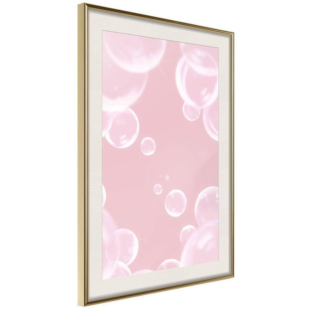 Winter Design Framed Artwork - Bubble Pleasure-artwork for wall with acrylic glass protection