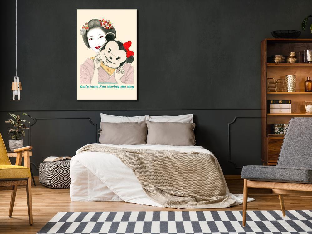 Canvas Print - Funny Geiko (1 Part) Vertical-ArtfulPrivacy-Wall Art Collection