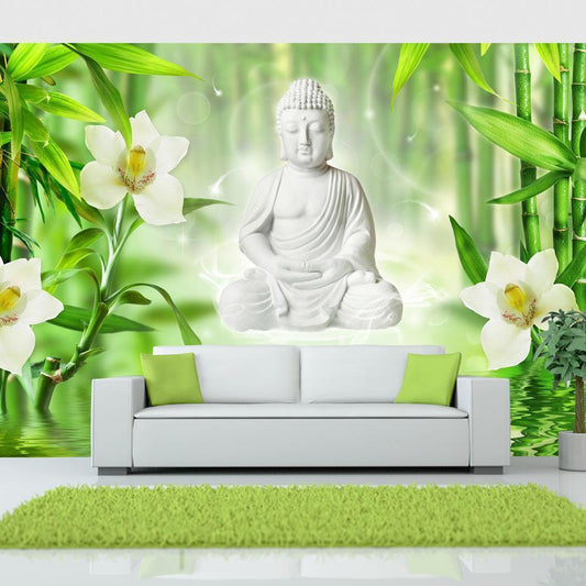 Wall Mural - Buddha and nature-Wall Murals-ArtfulPrivacy