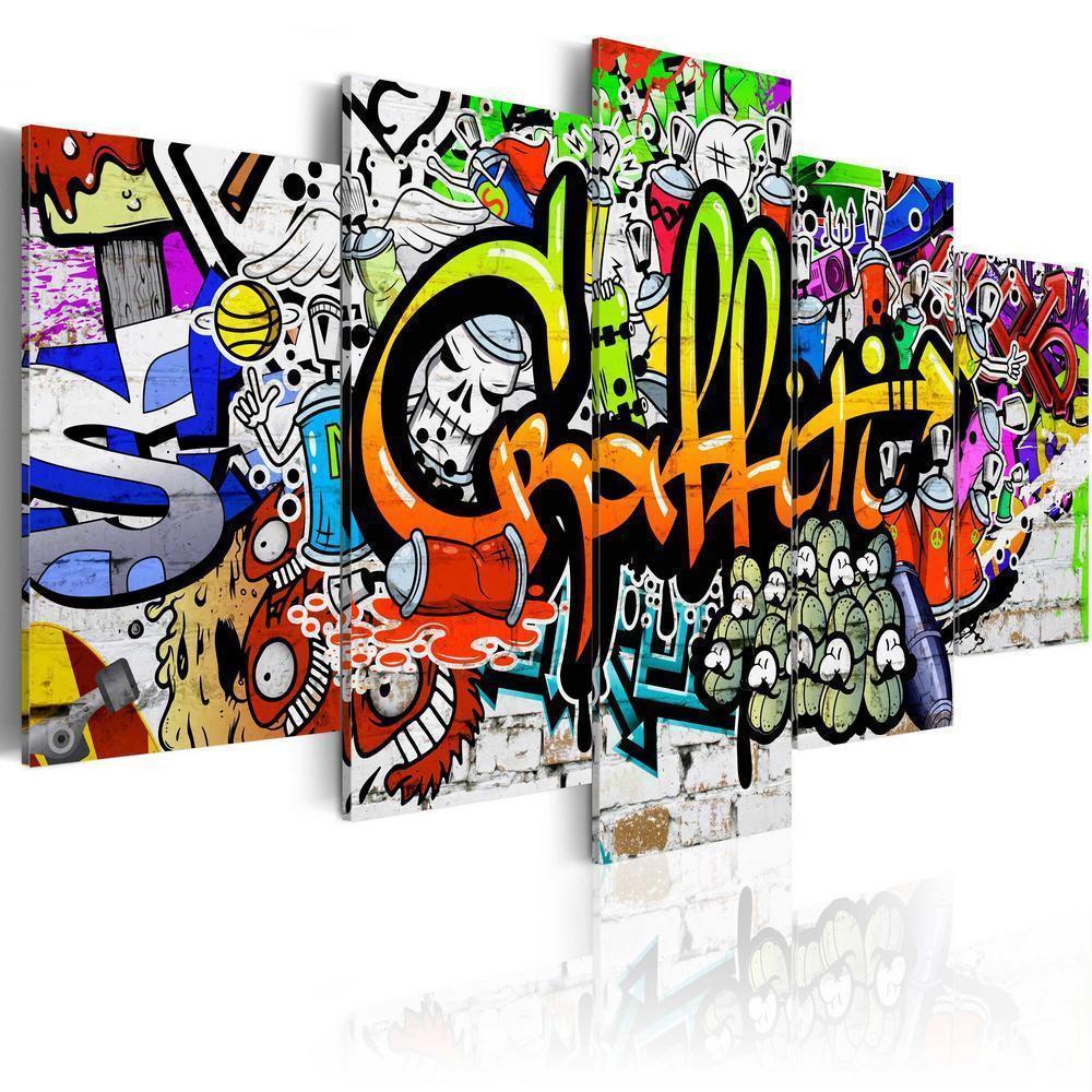 Canvas Print - Artistic Graffiti-ArtfulPrivacy-Wall Art Collection