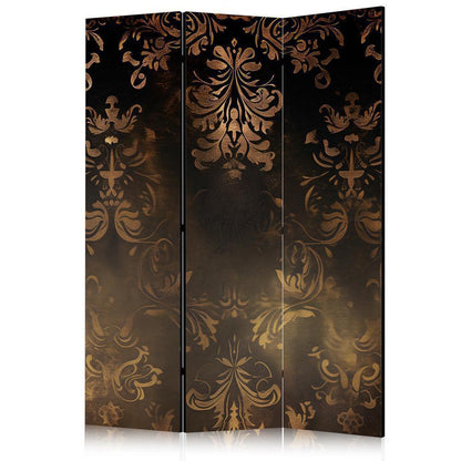 Room Divider - Baroque Ornaments in Patinated Gold and Bronze - Retro Motif