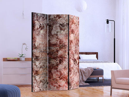 Decorative partition-Room Divider - Coral Bouquet-Folding Screen Wall Panel by ArtfulPrivacy