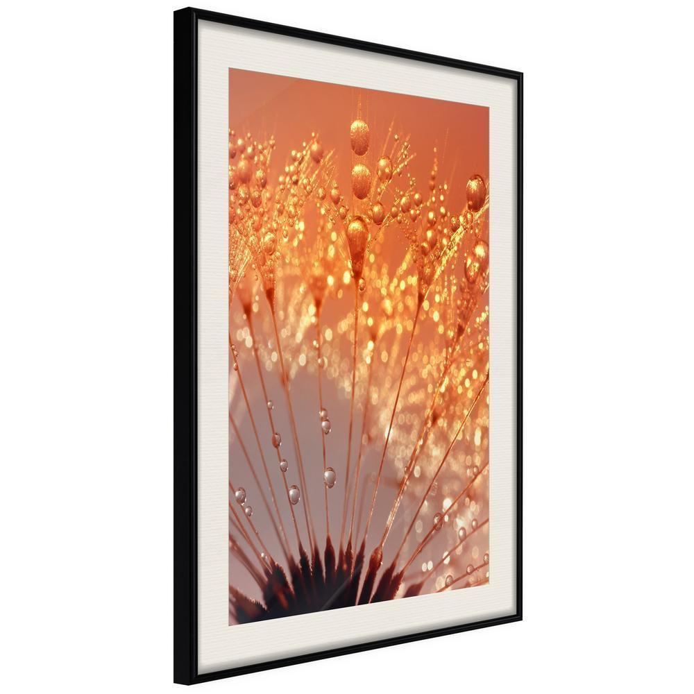 Autumn Framed Poster - Orange Breath of the Summer-artwork for wall with acrylic glass protection