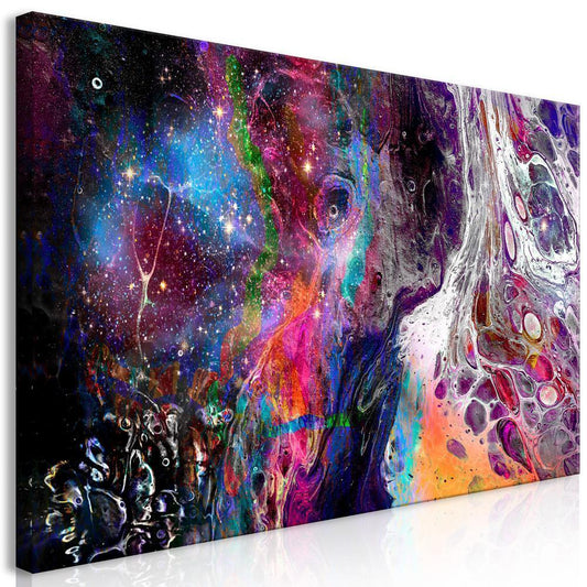Canvas Print - Colourful Galaxy (1 Part) Wide-ArtfulPrivacy-Wall Art Collection