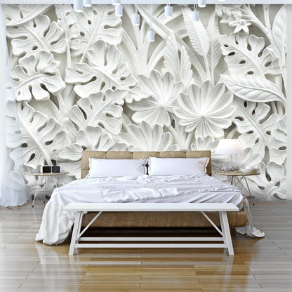 Wall Mural - Alabaster Garden-Wall Murals-ArtfulPrivacy