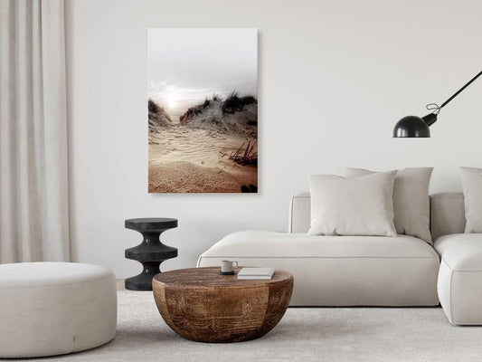 Canvas Print - Way Through the Dunes (1 Part) Vertical-ArtfulPrivacy-Wall Art Collection
