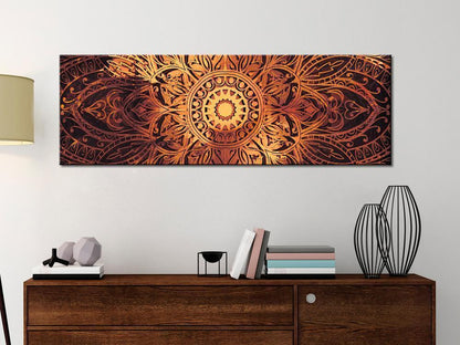 Canvas Print - Amber Mandala-ArtfulPrivacy-Wall Art Collection