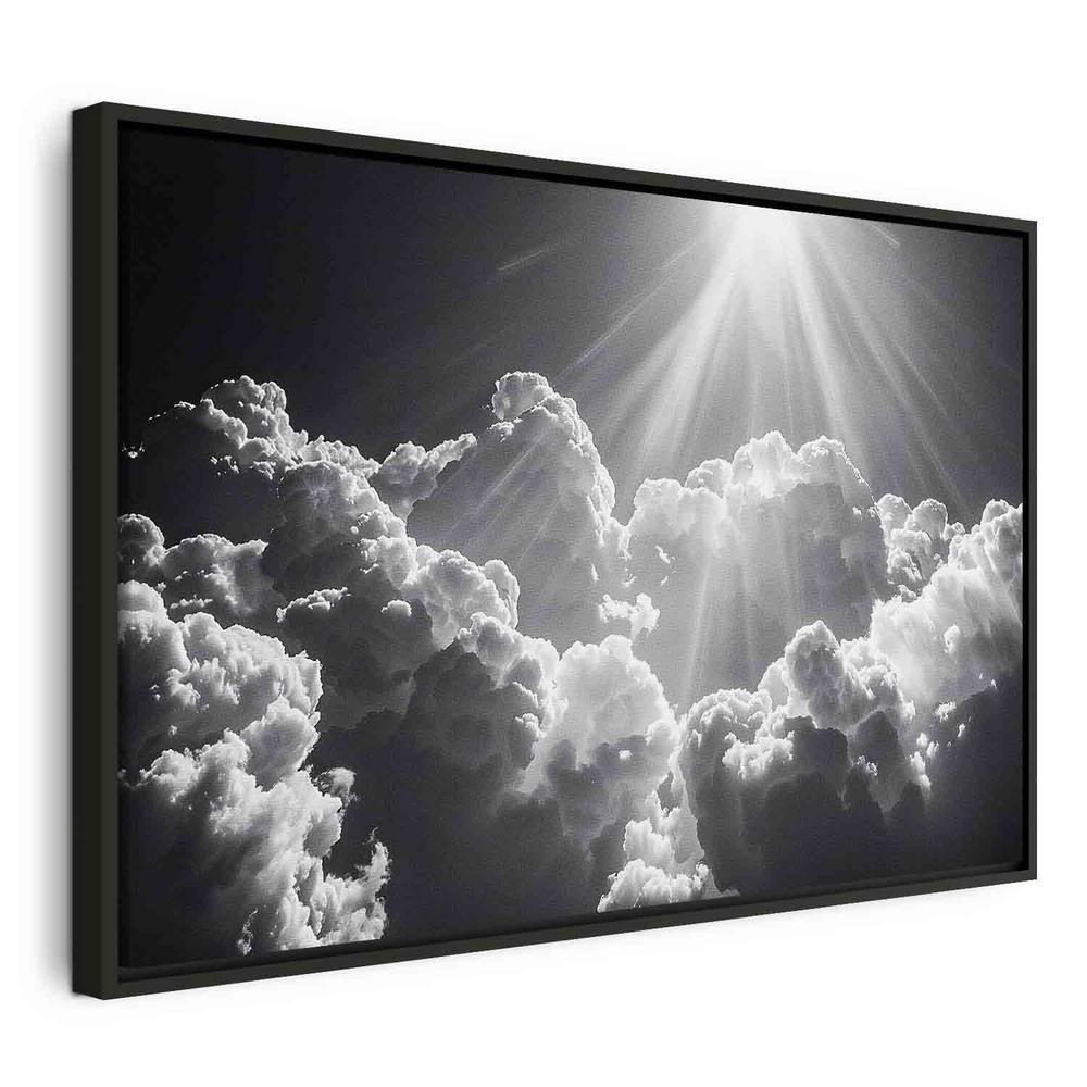 Canvas Print - Hope in the Clouds: Inspiring Rays of the Sun – Awaken Emotions