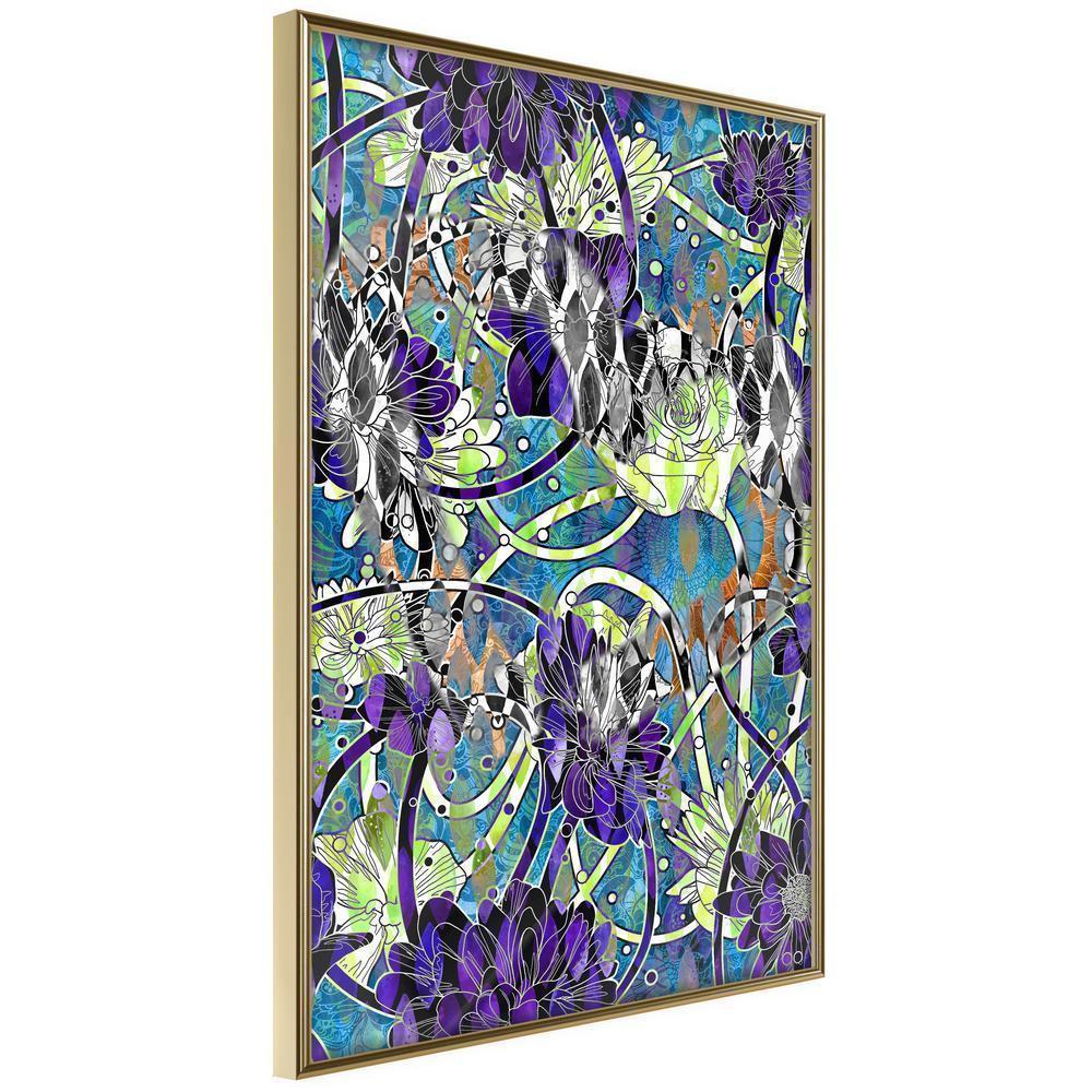 Abstract Poster Frame - Modern Arabesque-artwork for wall with acrylic glass protection