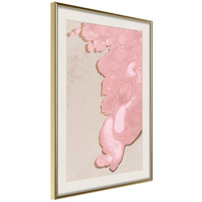 Abstract Poster Frame - Pink River-artwork for wall with acrylic glass protection