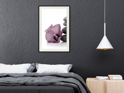 Botanical Wall Art - Violet Harmony-artwork for wall with acrylic glass protection