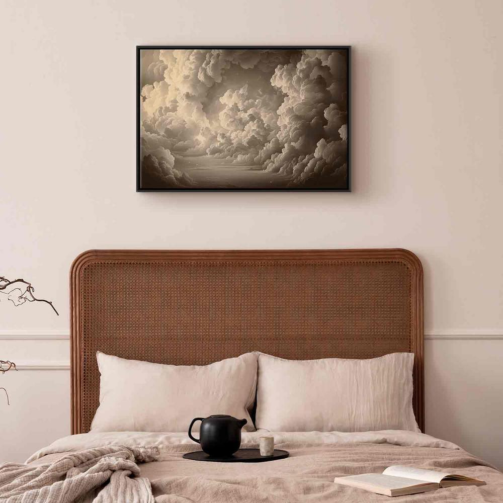 Canvas Print - Whisper of Illuminated Clouds: Soft Play of Light in the Theater of the Heavens