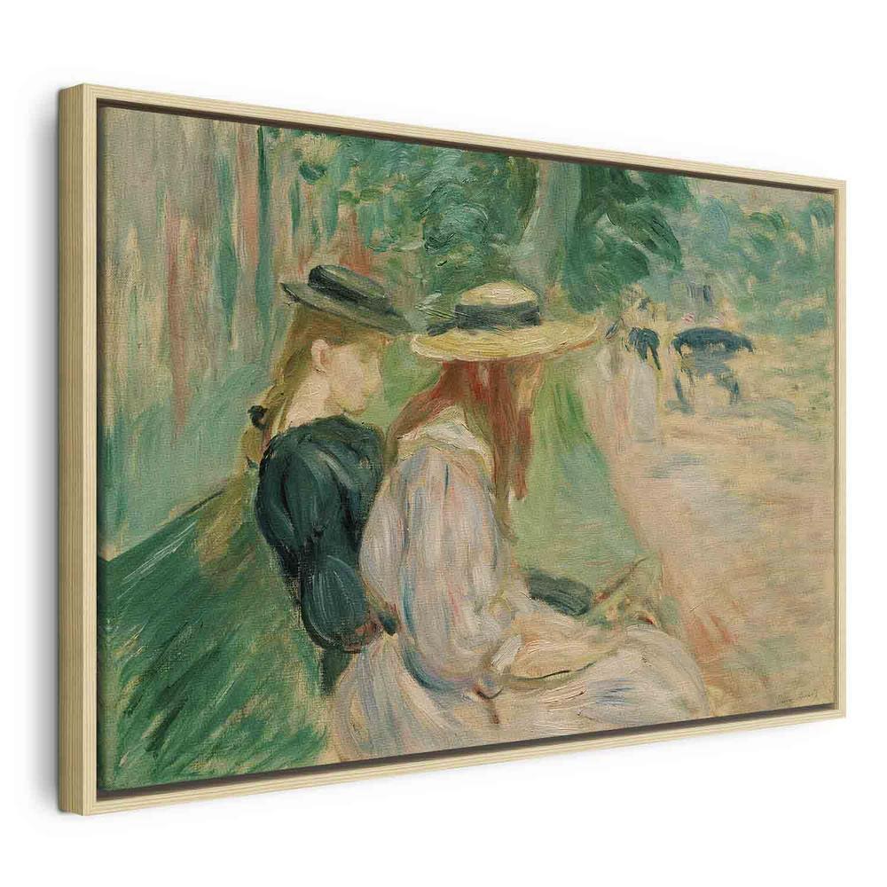 Tableau - Sur un banc de Bois de Boulogne (Berthe Morisot)