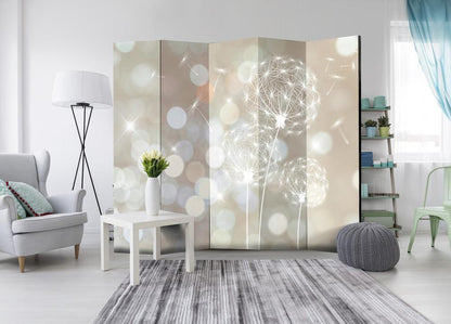Decorative partition-Room Divider - The Ballad of Beauty II-Folding Screen Wall Panel by ArtfulPrivacy