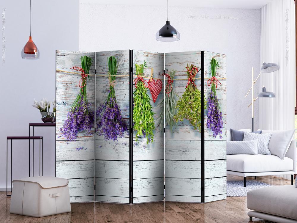 Decorative partition-Room Divider - Spring Inspirations II-Folding Screen Wall Panel by ArtfulPrivacy