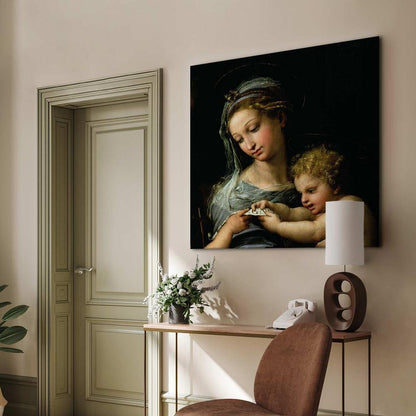 Canvas Print - The Virgin of the Rose (Rafael Santi)