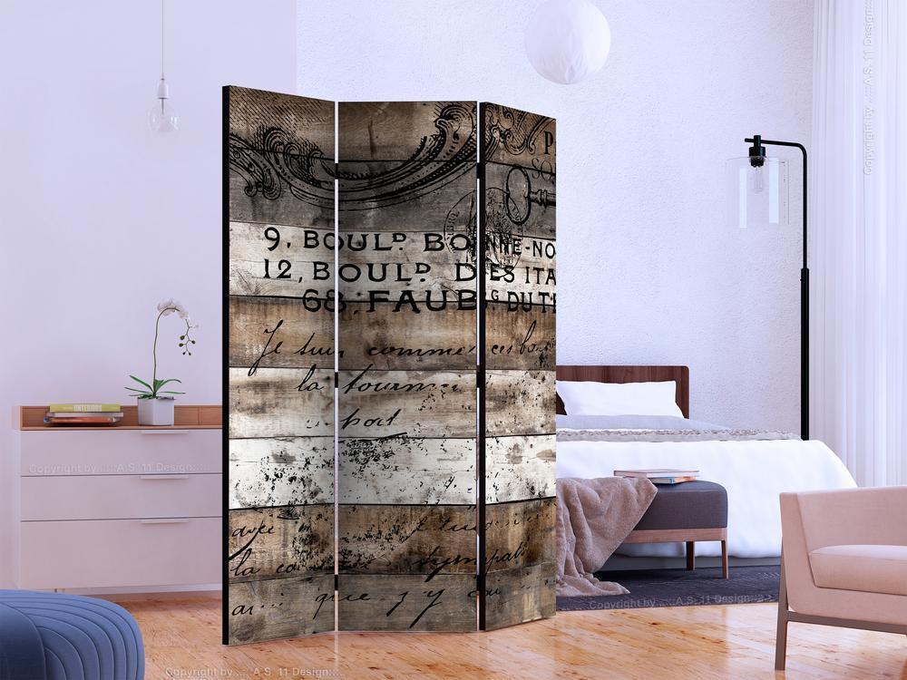 Decorative partition-Room Divider - Old Vineyard-Folding Screen Wall Panel by ArtfulPrivacy
